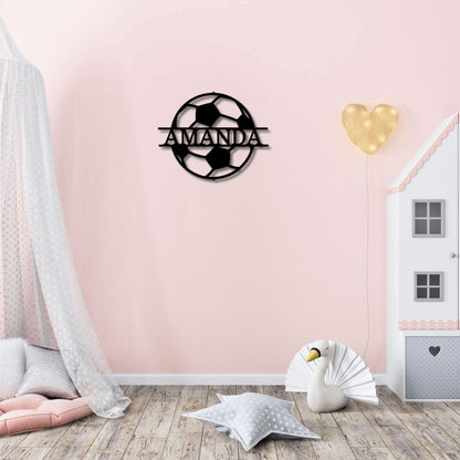 Cherished Teddy Bear: Personalized Metal Name Sign for Children - Mallard Moon Gift Shop