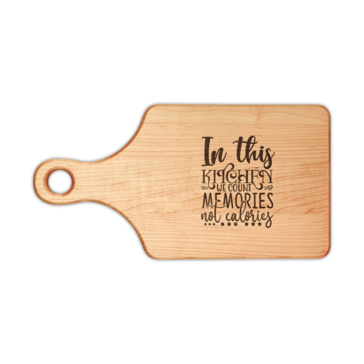 Engraved Wooden Cutting Board — "In This Kitchen Memories Are Made"