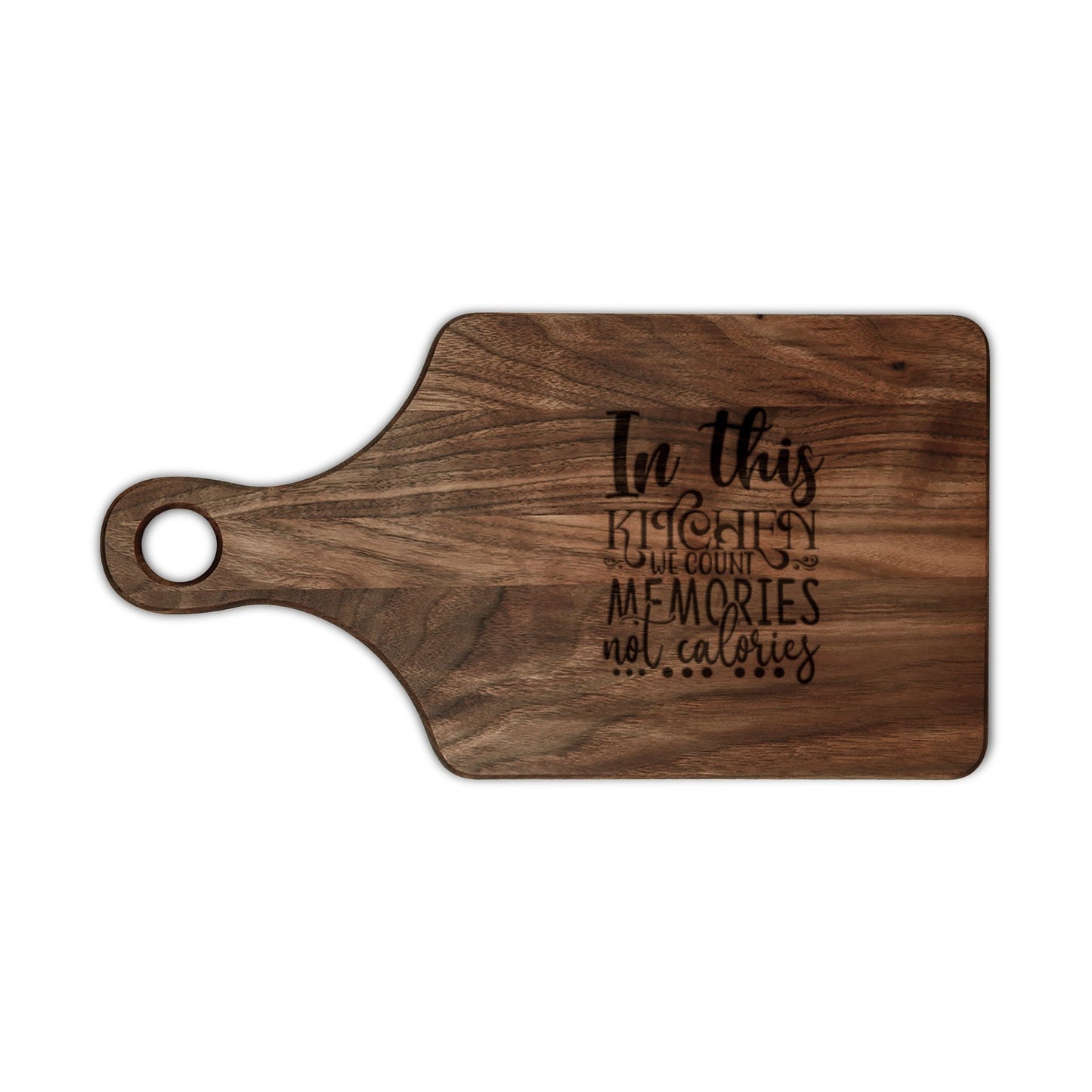 Engraved Wooden Cutting Board — "In This Kitchen Memories Are Made"