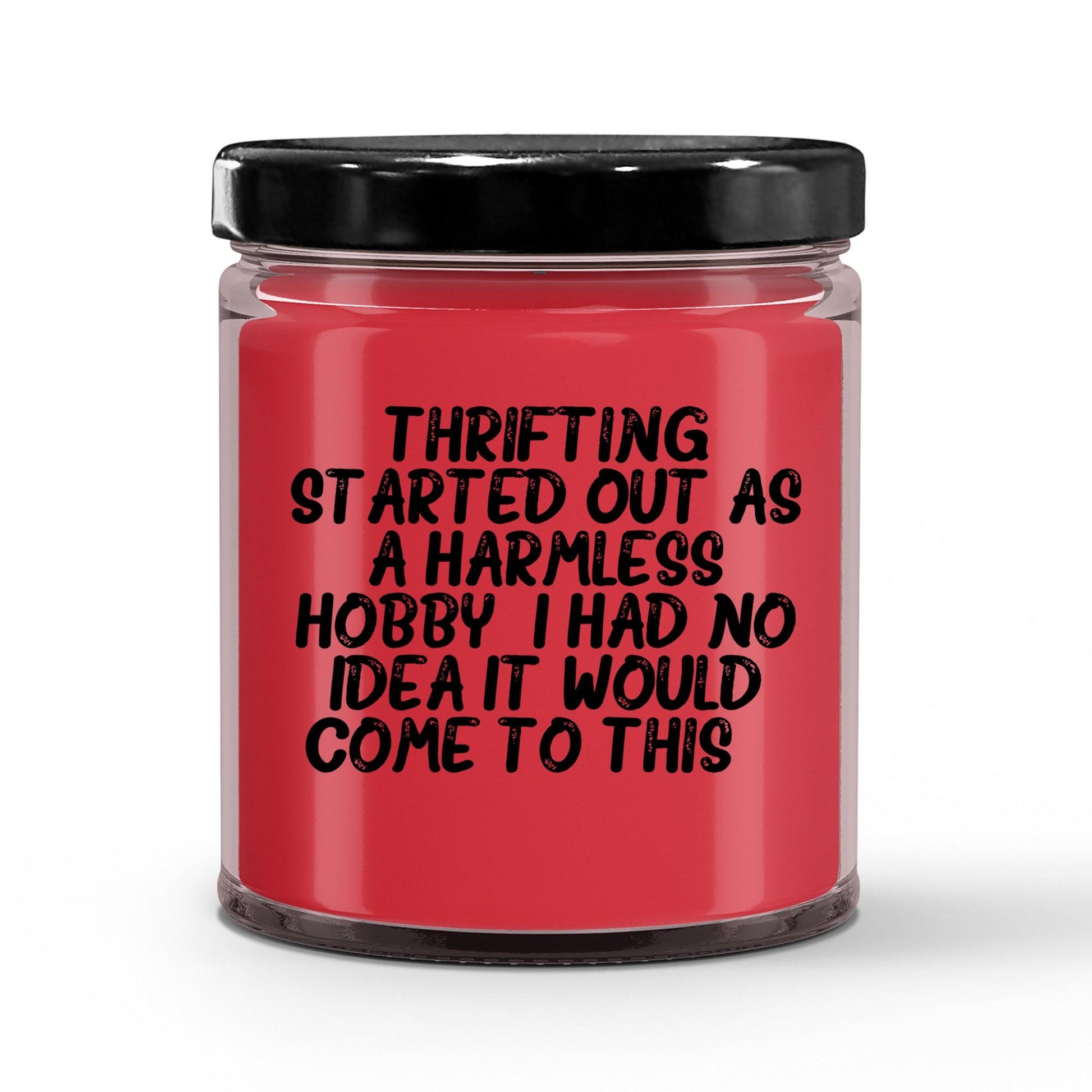 Thrifting Delight, Gifts for Friends, Thrifting Enthusiasts, Birthday, Holidays, Special Occasions, Quote Inspired Scented Soy Candle - Mallard Moon Gift Shop