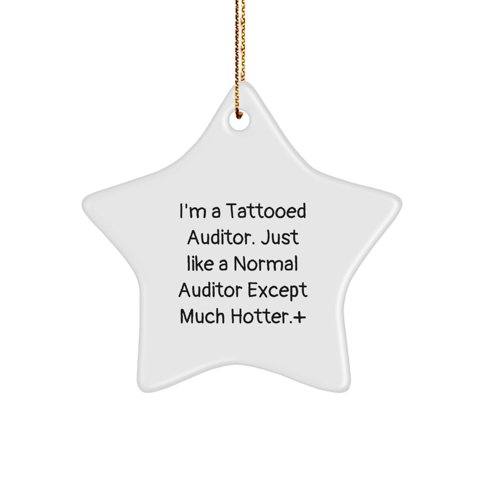 Auditor Gifts, Funny Quote Star Ornament, Gifts from Men to Coworkers, Perfect Christmas Unique Gifts for Auditor Friends
