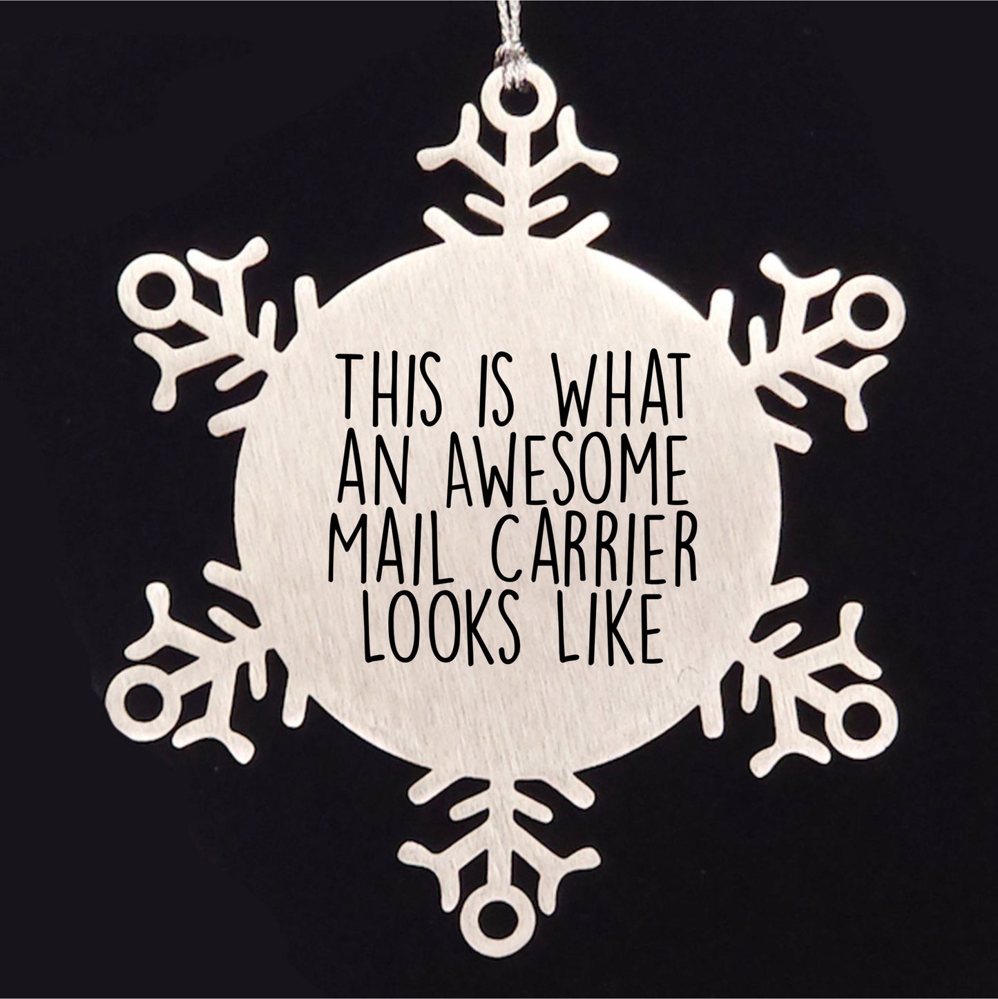 Awesome Mail Carrier Gifts from Friends and Family - Inspirational Snowflake Ornament for Christmas