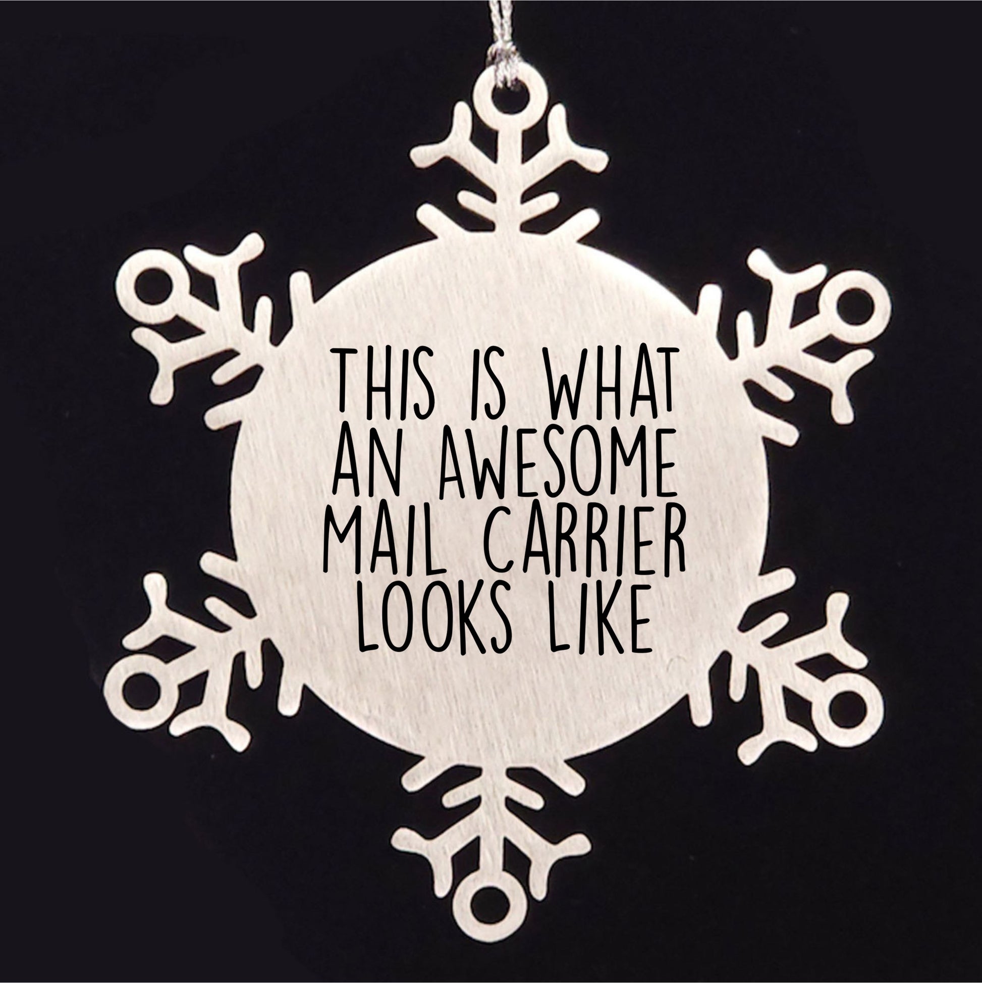 Awesome Mail Carrier Gifts from Friends and Family - Inspirational Snowflake Ornament for Christmas