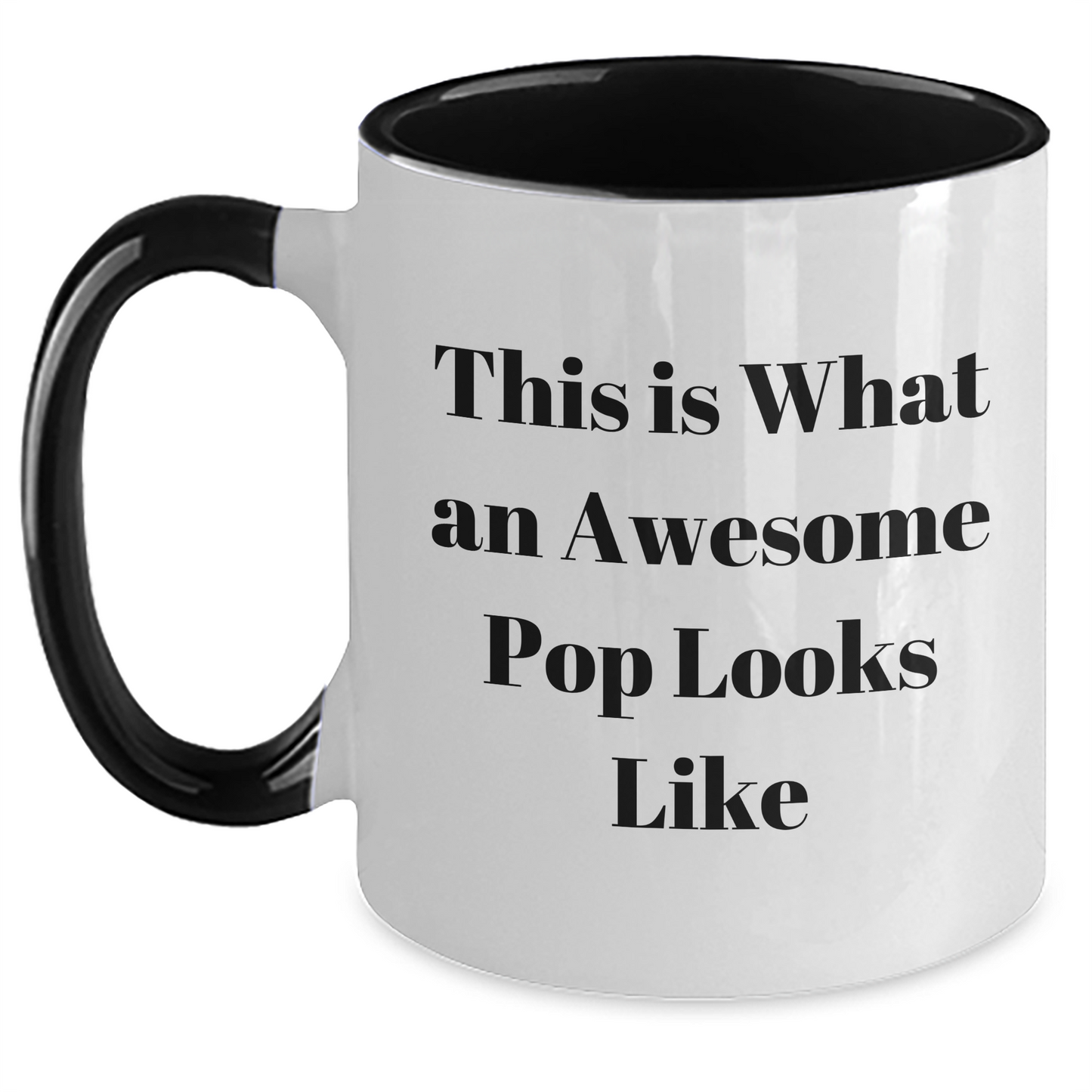 Funny Pop Gifts from Friends and Family - Two Tone Coffee Mug for Pop on Father's Day - Main