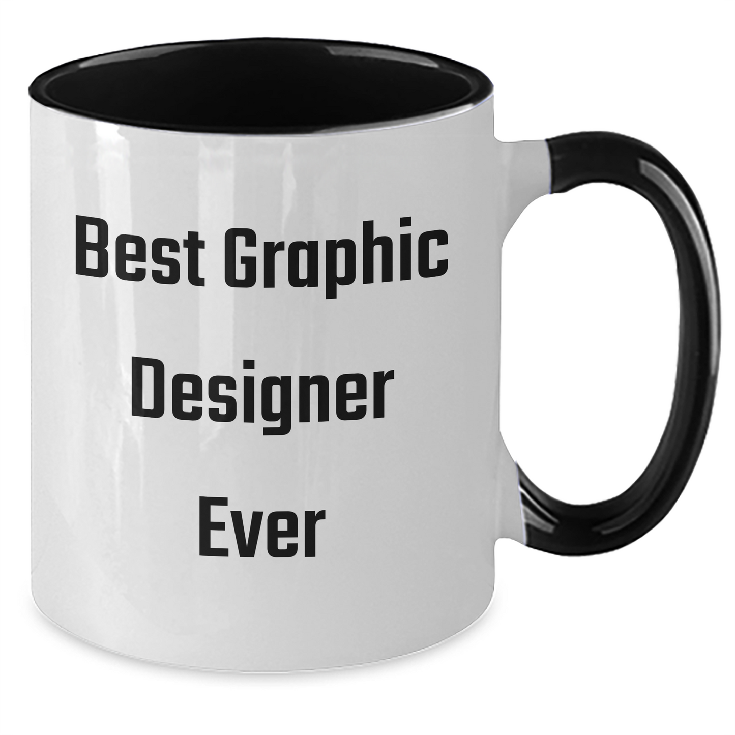 Funny Graphic Designer Gifts, Best Ever Quote, Two Tone Coffee Mug for Men, Women, Friends, Coworkers, Family Graduation - Additional