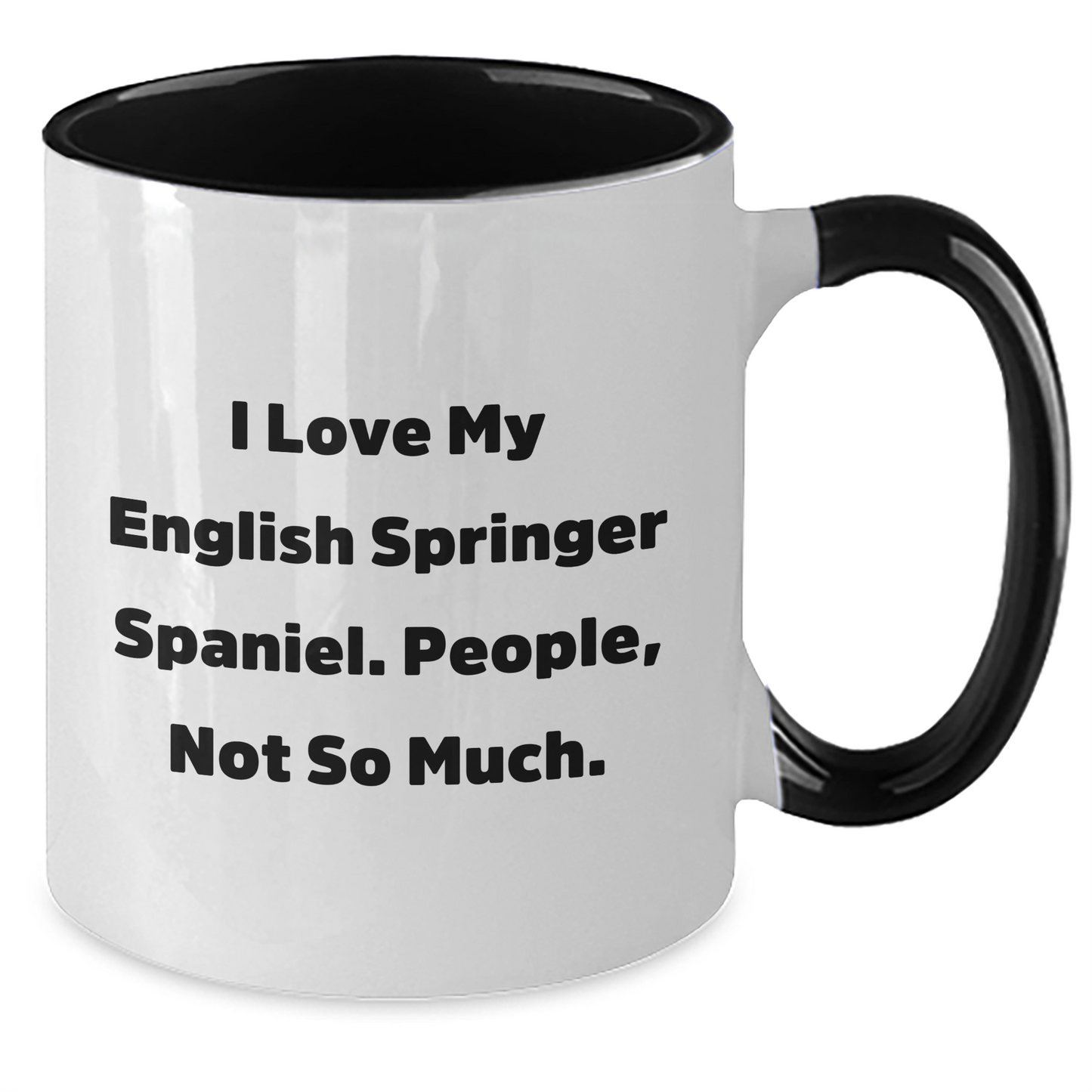 English Springer Spaniel Dog Lovers Funny Gifts from Friends for Father's Day Unique Two Tone Coffee Mugs - Additional