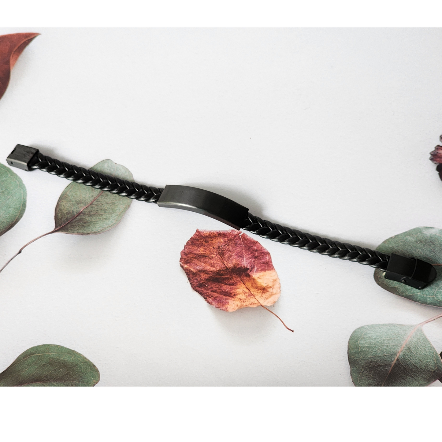 Braided Bullmastiff Dog Bracelet – “All I Care About Is My Bullmastiff Dog & Maybe Three People” – Interwoven Adjustable Cord Design – view 4