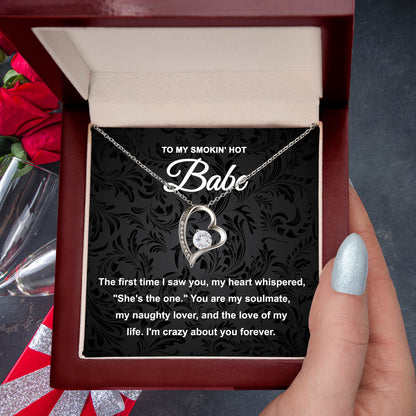 Soulmate Gift - My Naughty Lover and Love of My Life - Forever Love Pendant Necklace - Mallard Moon Gift Shop