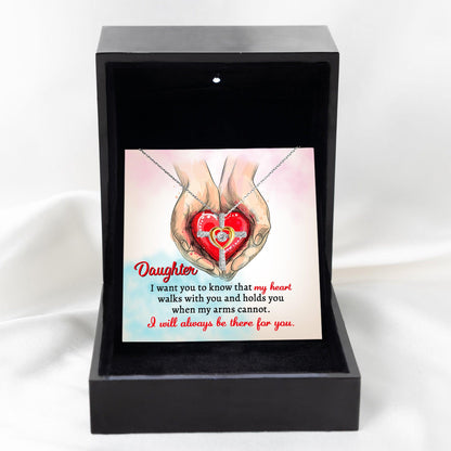 Gift for Daughter- I Will Always Be There Cross Pendant Necklace - Mallard Moon Gift Shop