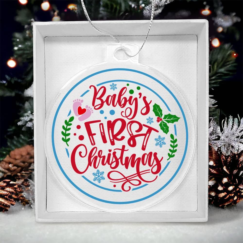 Baby's First Christmas Acrylic Keepsake Ornament