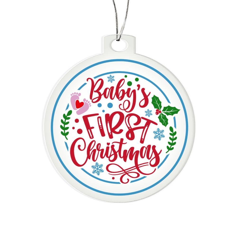 Baby's First Christmas Acrylic Keepsake Ornament