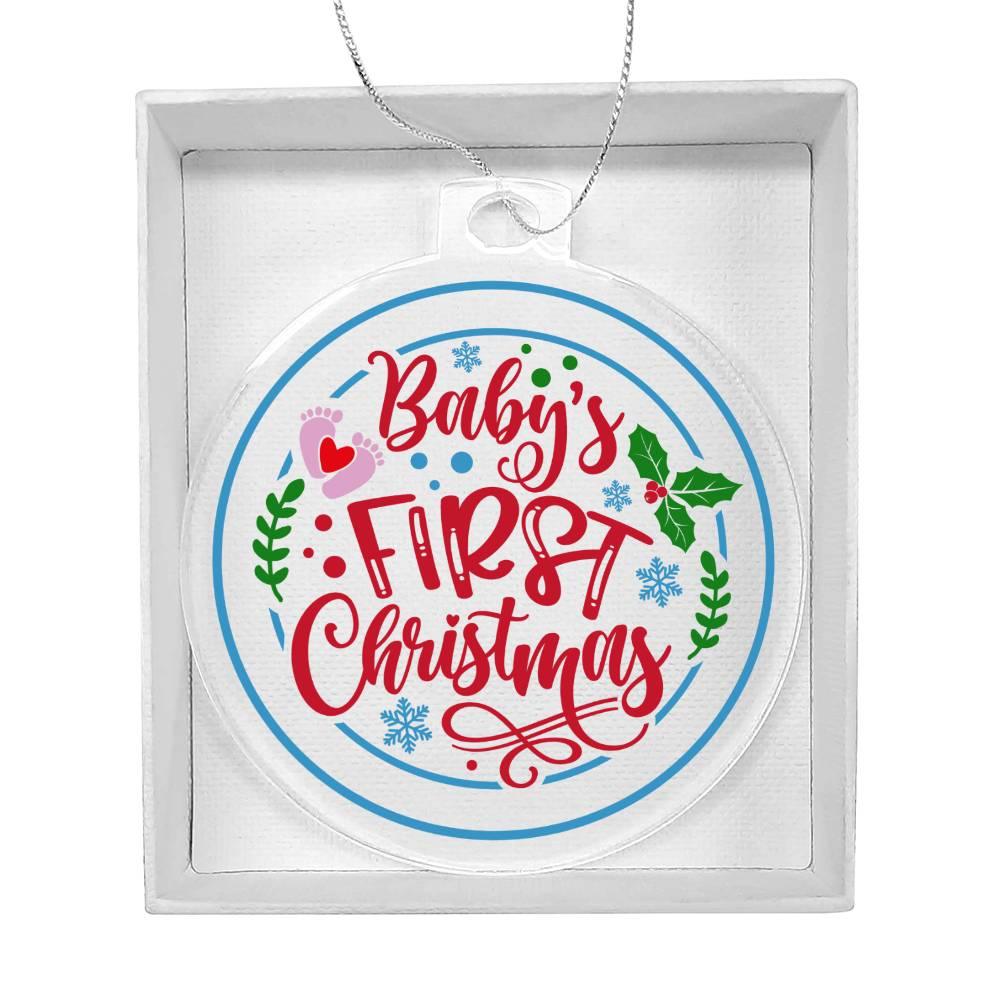 Baby's First Christmas Acrylic Keepsake Ornament