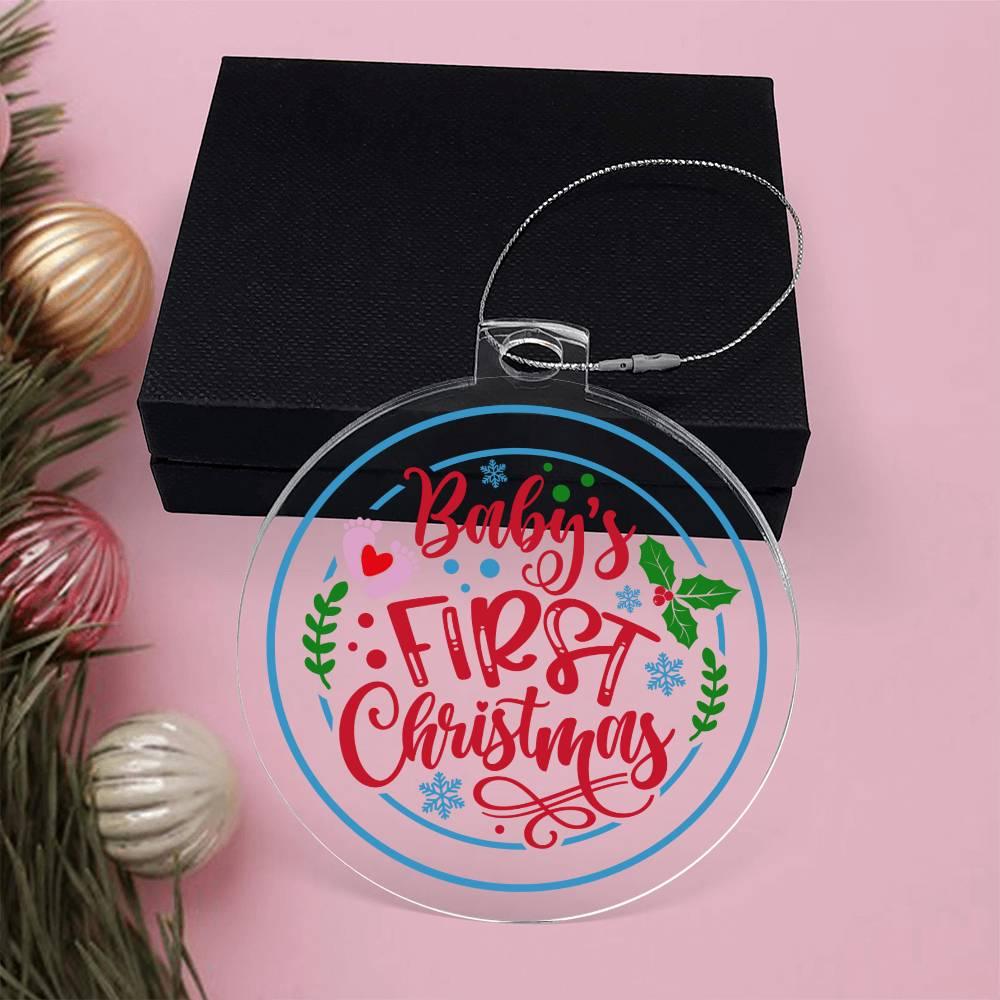 Baby's First Christmas Acrylic Keepsake Ornament