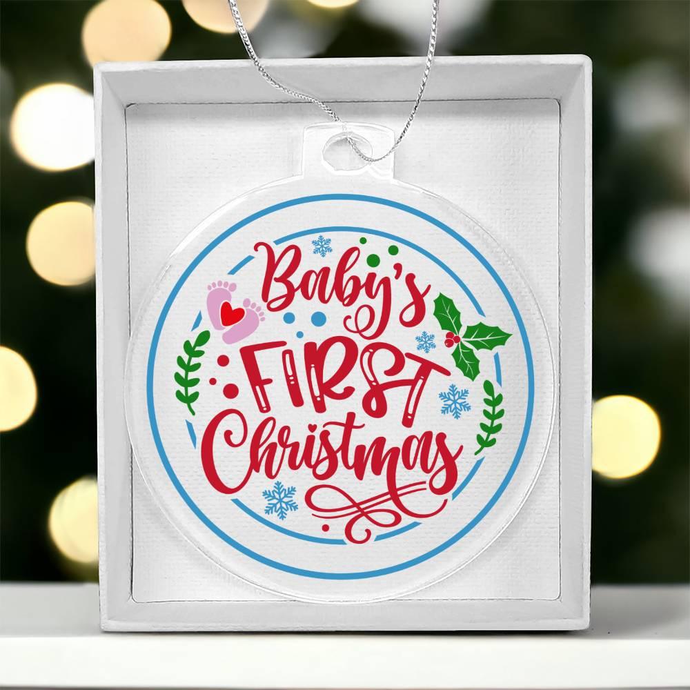 Baby's First Christmas Acrylic Keepsake Ornament