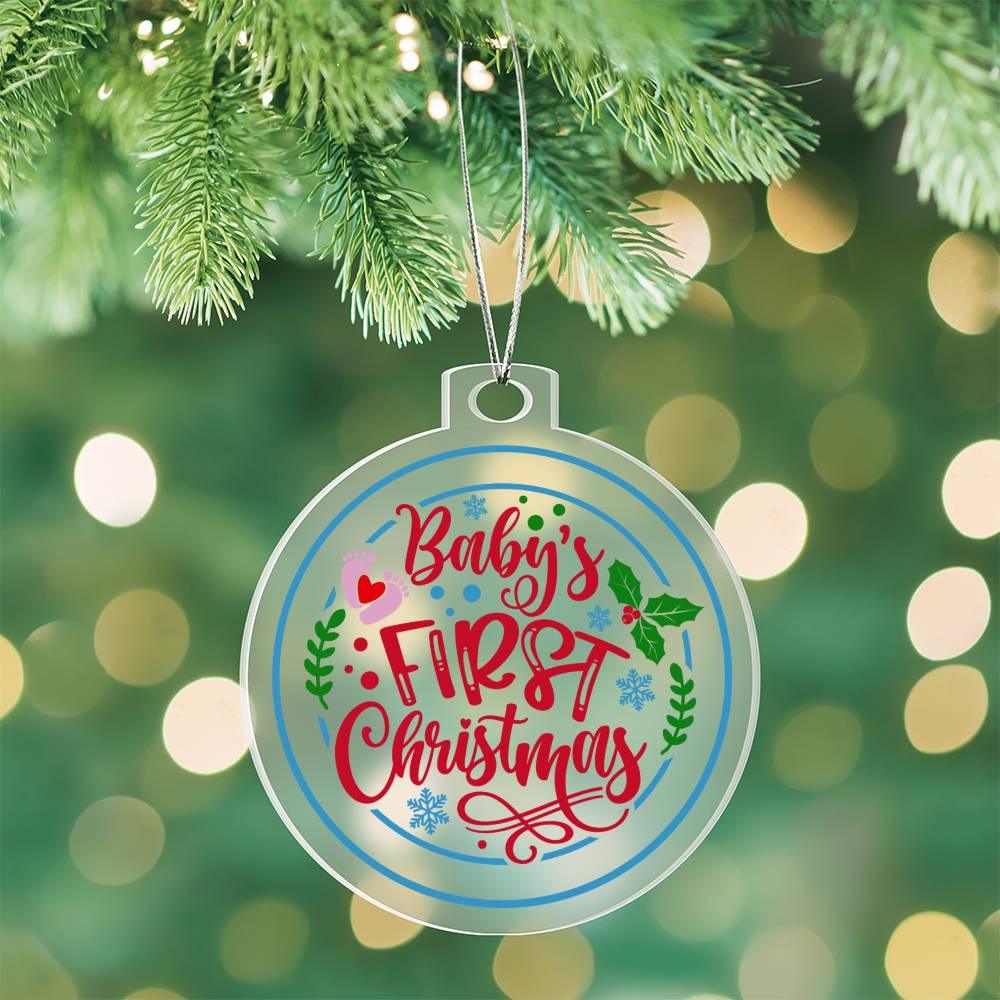 Baby's First Christmas Acrylic Keepsake Ornament