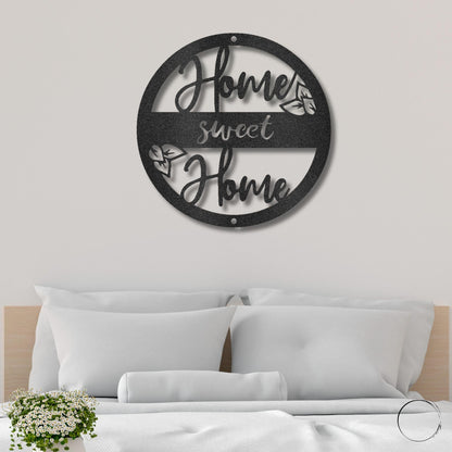 Home Sweet Home Metal Art Wall Sign - Mallard Moon Gift Shop