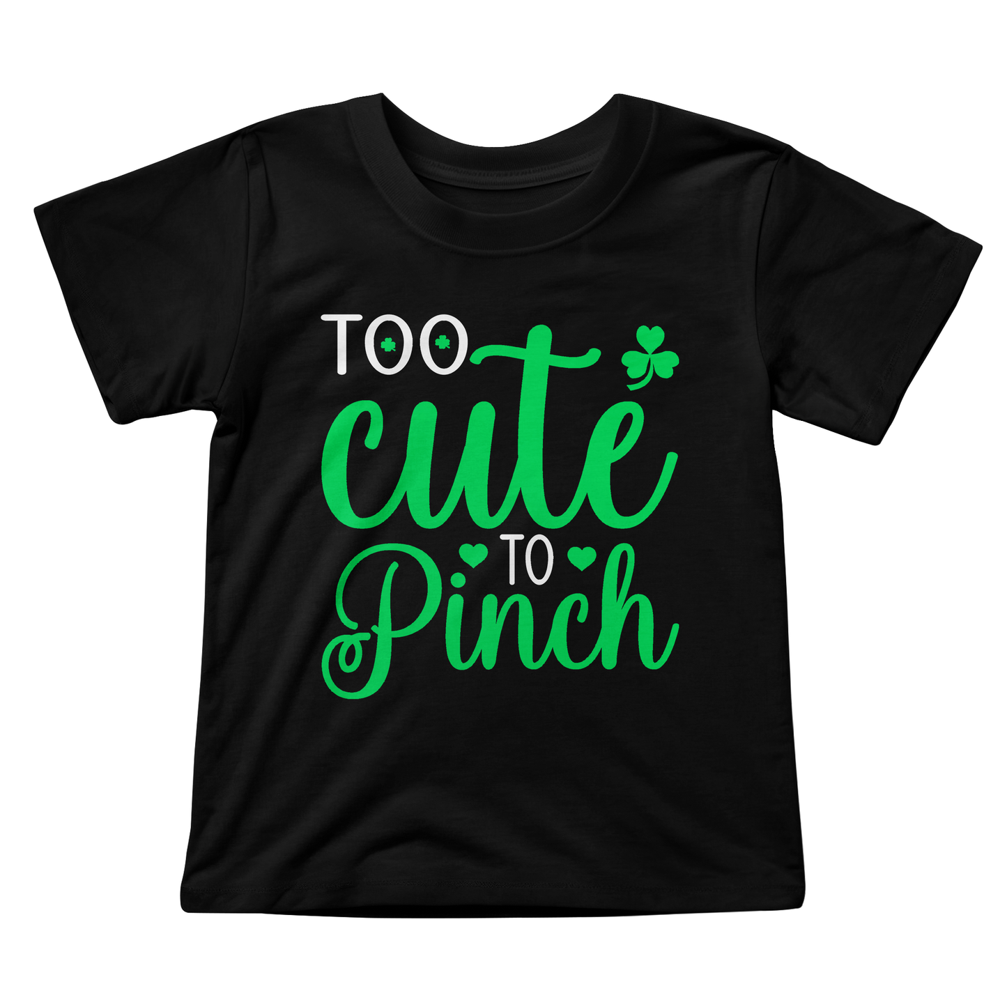 Too Cute to Pinch Toddler T-Shirt – St. Patrick's Day Outfit for Boys & Girls – Funny Irish Holiday Shirt – Soft Cotton Tee - Mallard Moon Gift Shop