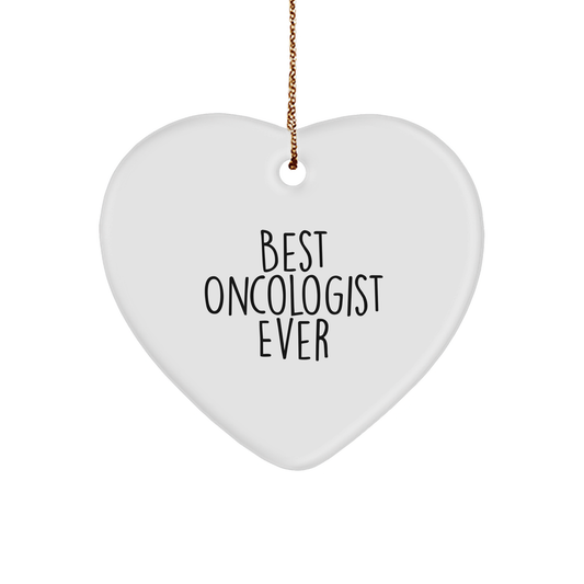 Best Oncologist Ever - Inspirational Heart Christmas Ornament Gifts