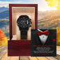 Best Man Wedding Proposal - Do You Want the Job - Black Chronograph Watch - Mallard Moon Gift Shop