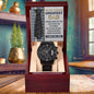 Dad Gift - To the World's Greatest Dad Black Chronograph Watch - Mallard Moon Gift Shop
