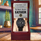 Dad Certificate of Achievement for the World's Greatest Father Black Chronograph Watch - Mallard Moon Gift Shop