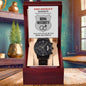 Gift for Best Man Top Secret Mission Ring Security Wedding Party Invite Black Chronograph Watch - Mallard Moon Gift Shop