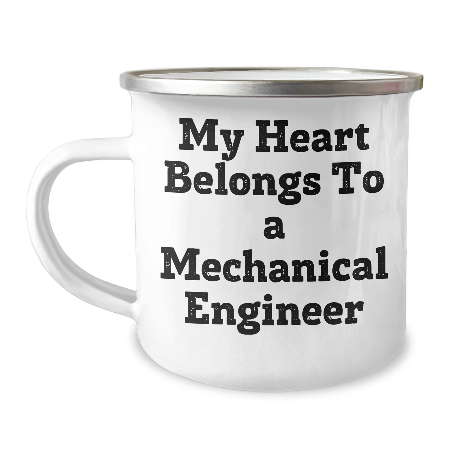 Funny Mechanical Engineer Gifts from Men, Camping Mug for Her, 'My Heart Belongs To A Mechanical Engineer' Quote, Unique Mother's Day Unique Gifts - Image 1