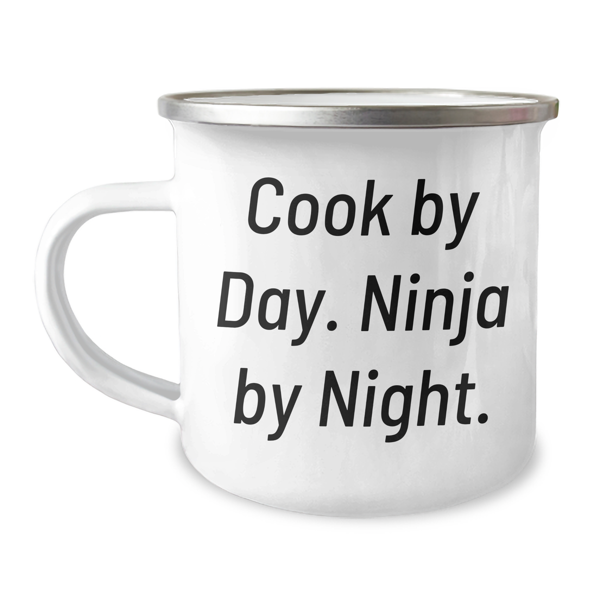 Cook By Day, Ninja By Night - Funny Camping Mug for Cook Enthusiasts, Gifts from Men to Cook, Mother's Day Unique Gifts - Image 1