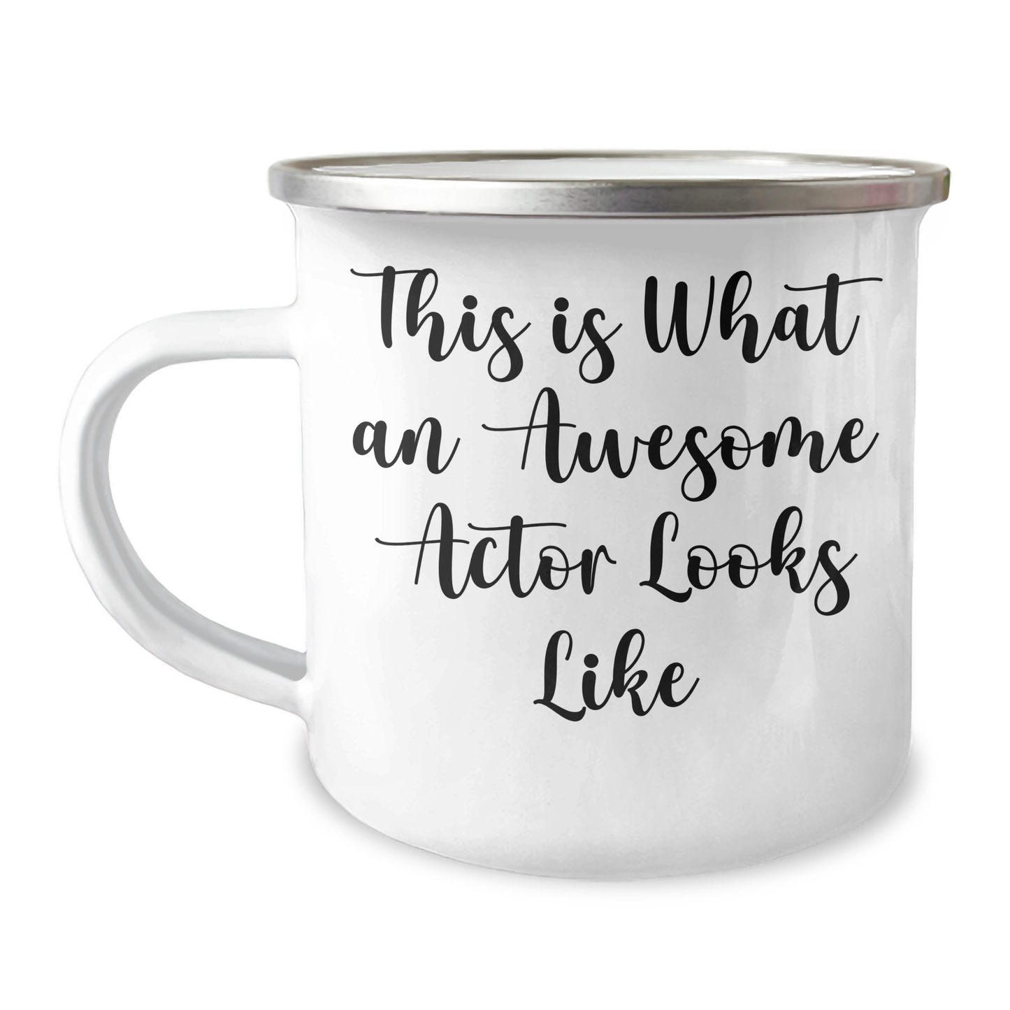Funny Actor Gifts from Men to Awesome Actors This Is What An Awesome Actor Looks Like Camping Mug for Father's Day - Image 1
