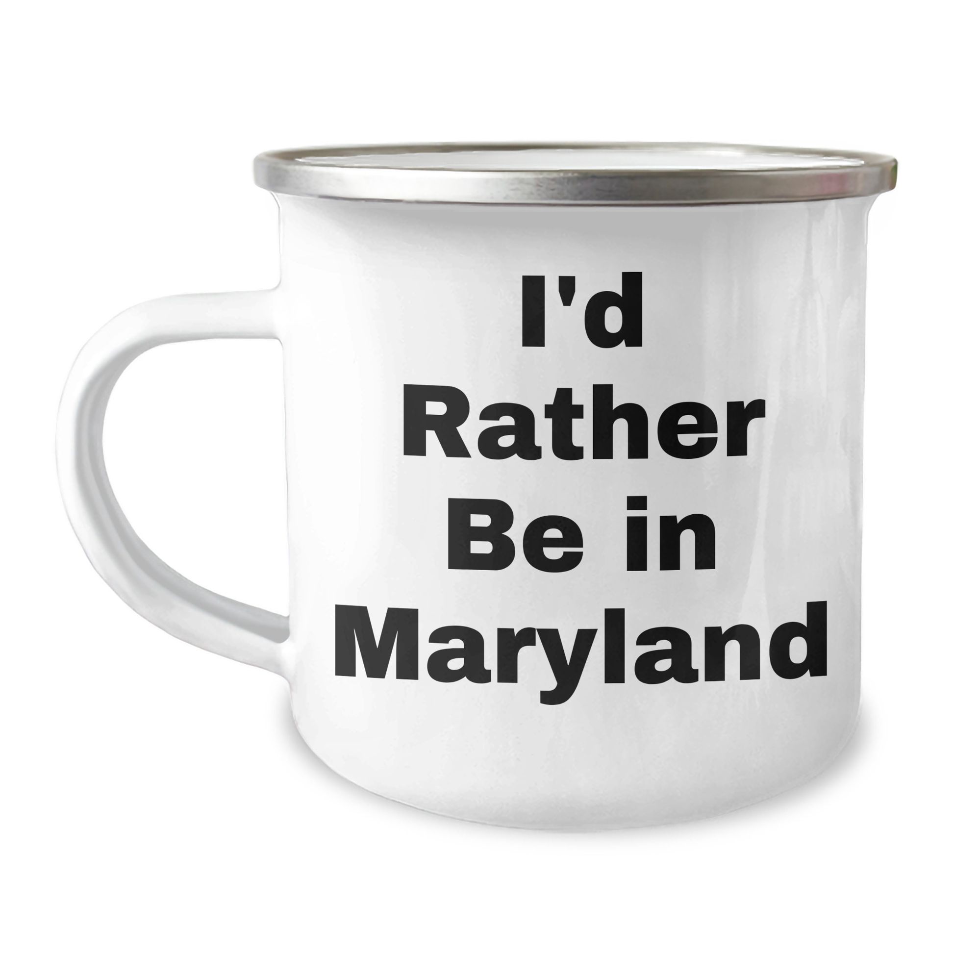Maryland Enthusiasts' Gift, Funny Camping Mug for Dad's Special Day - 'I'd Rather Be In Maryland' - Gifts from Men to Family - Perfect for Father's Day - Image 1