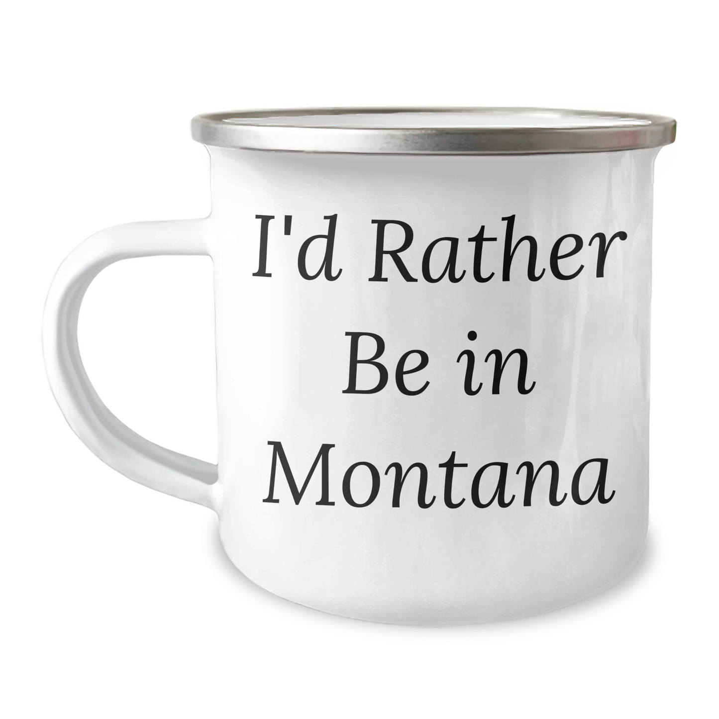 Gifts from Friends and Family, Montana Lovers Unite! 'I'd Rather Be In Montana' Funny Camping Mug for Father's Day - Image 1