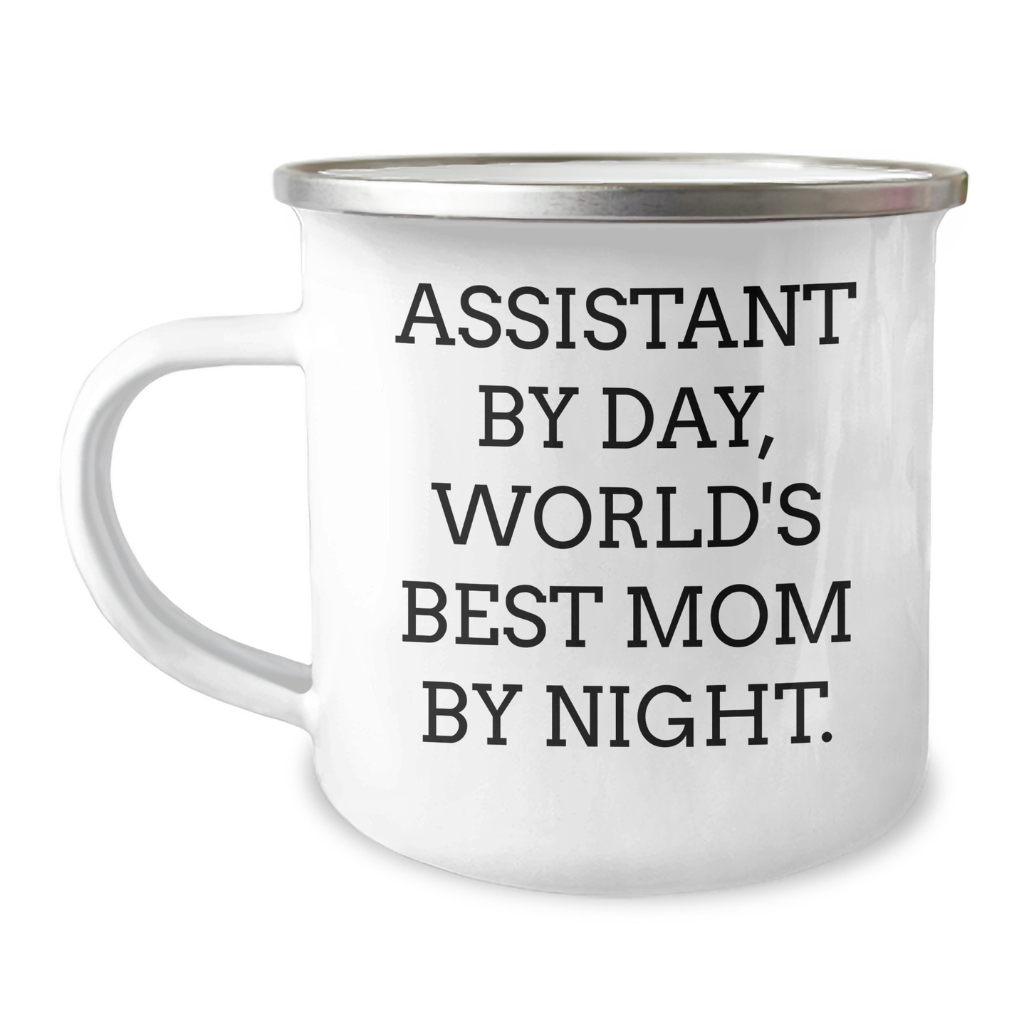 Assistive Graduation Gifts from Women to Assistants, World's Best Mom Camping Mug, Funny Quote - Image 1