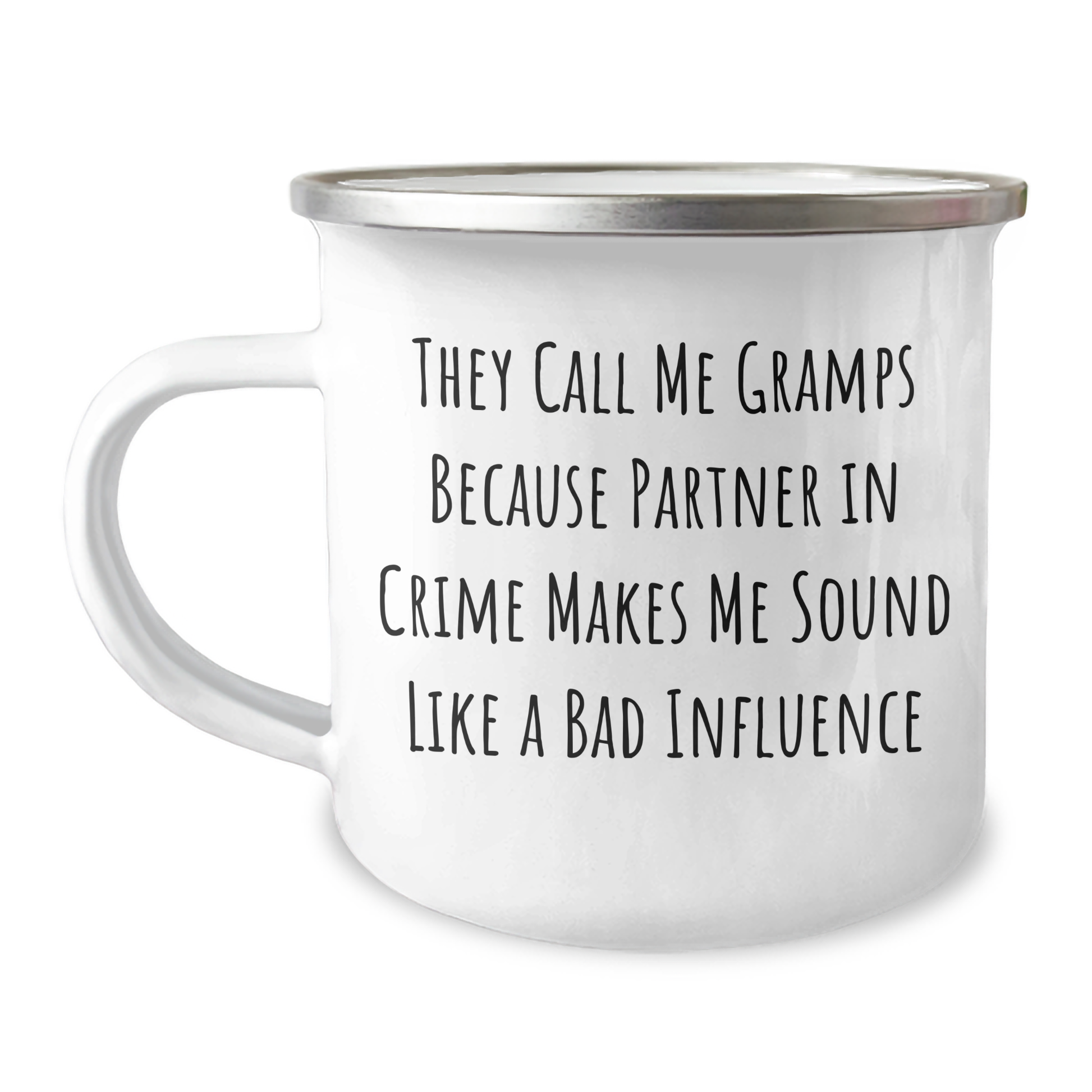 Gramps Camping Mug, Funny Quote Gifts from Family to Gramps, 12 oz Stainless Steel with Enamel Finish, Perfect for Father's Day Unique Gifts for Men - Image 1