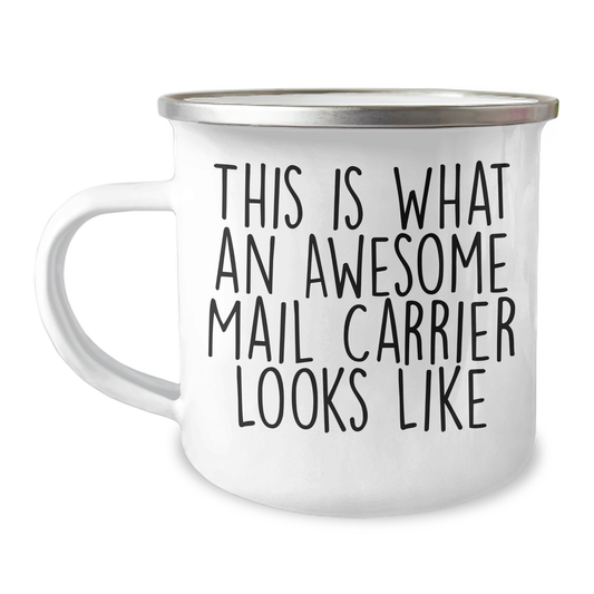 Funny Mail Carrier Gifts for Men - This Is What An Awesome Mail Carrier Looks Like, Camping Mug for Father's Day, Gifts from Family - Image 1