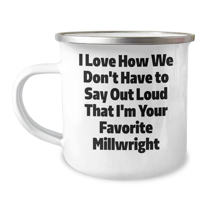 Funny Millwright Gifts from Men to Favorite Millwrights, Camping Mug for Millwright Graduation Unique Gifts - Image 1