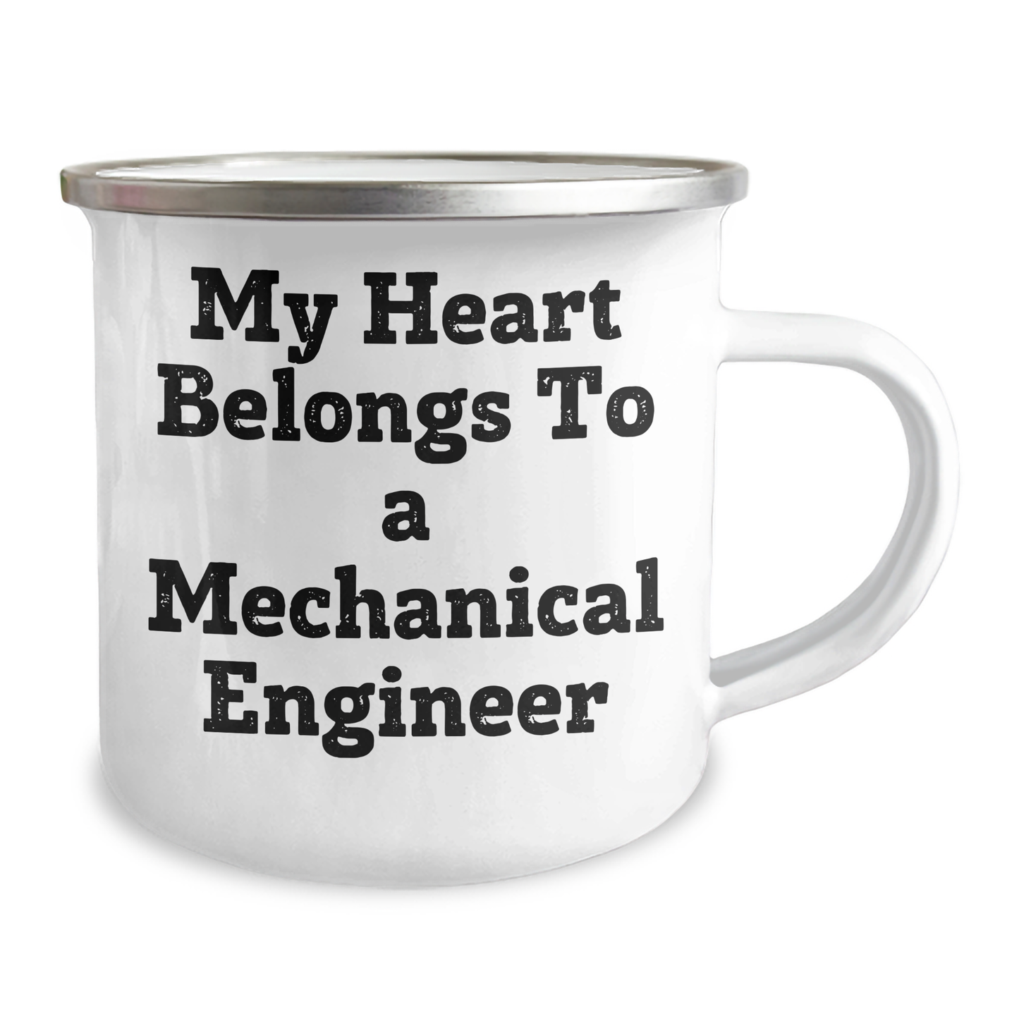 Funny Mechanical Engineer Gifts from Men, Camping Mug for Her, 'My Heart Belongs To A Mechanical Engineer' Quote, Unique Mother's Day Unique Gifts - Image 2