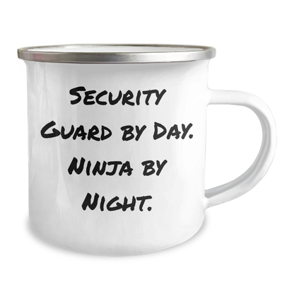 Security Guard Gifts from Friends, Funny Camping Mug for Security Guard by Day, Ninja by Night, Graduation Unique Gifts - Image 2