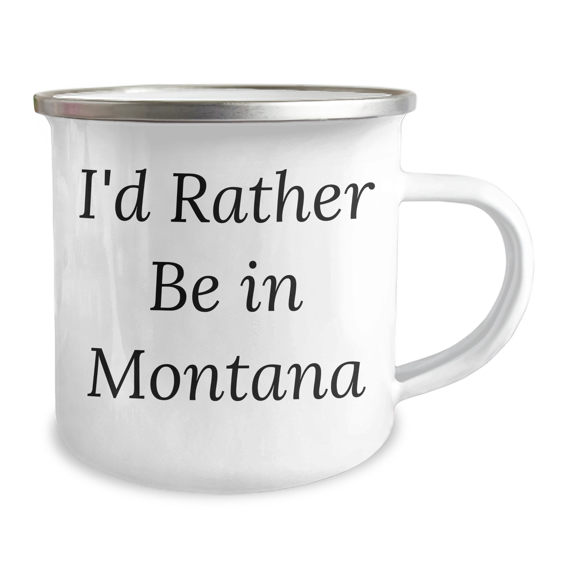 Gifts from Friends and Family, Montana Lovers Unite! 'I'd Rather Be In Montana' Funny Camping Mug for Father's Day - Image 2