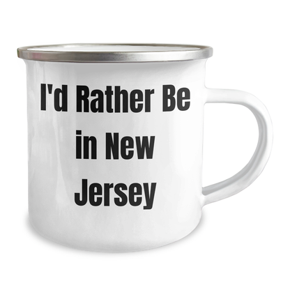 Gifts from Family - New Jersey Camping Mug, I'd Rather Be In New Jersey, Funny Quote, Father's Day Unique Gifts for New Jersey Men, New Jersey Lovers - Image 2
