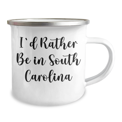 Funny South Carolina Gifts for Men, 'I'd Rather Be In South Carolina' Camping Mug, Gifts from Men for Dad's Special Day - Image 2