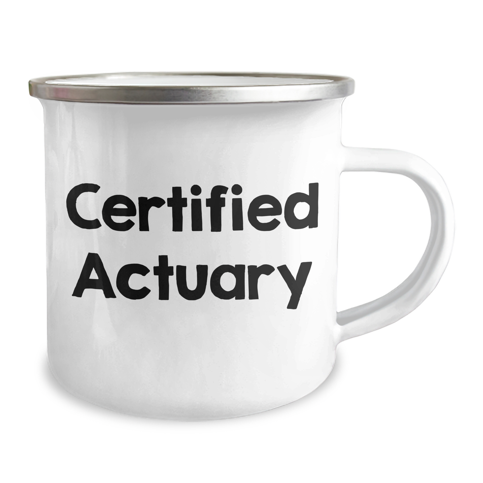 Funny Actuary Gifts for Him, Camping Mug with Quote 'Certified Actuary' from Friends, Unique Father's Day Unique Gifts for Men - Image 2
