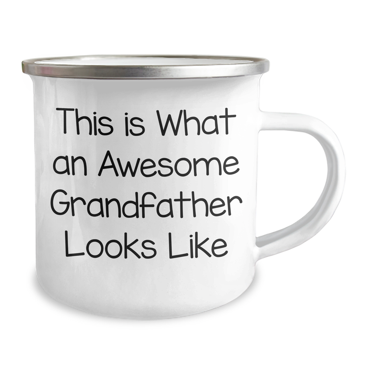 Grandfather Camping Mug - Funny Quote 'This Is What An Awesome Grandfather Looks Like' - Gifts from Friends to Grandfather for Father's Day - Image 2