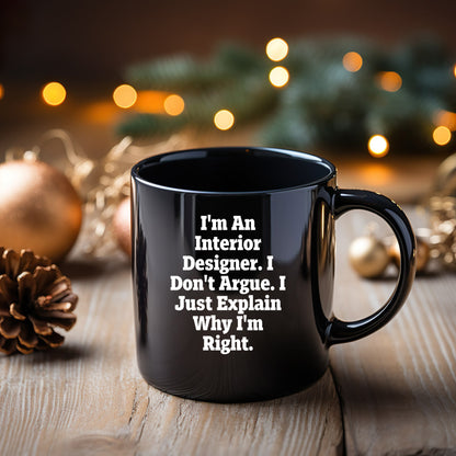 Funny Interior Designer Quotes Black Coffee Mugs Gifts from Friends and Family for Interior Designers Christmas Unique - Mallard Moon