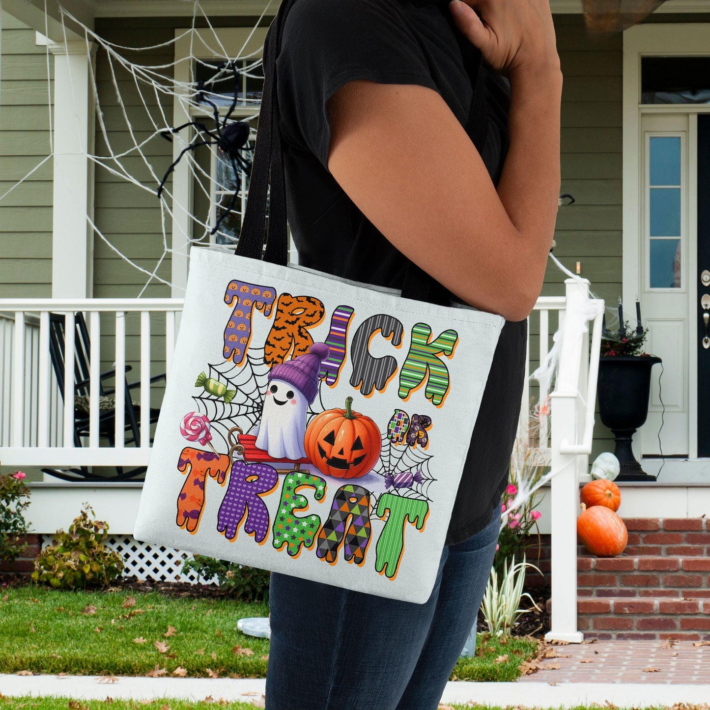 Trick or Treat Halloween Tote Bag for Kids - Mallard Moon Gift Shop