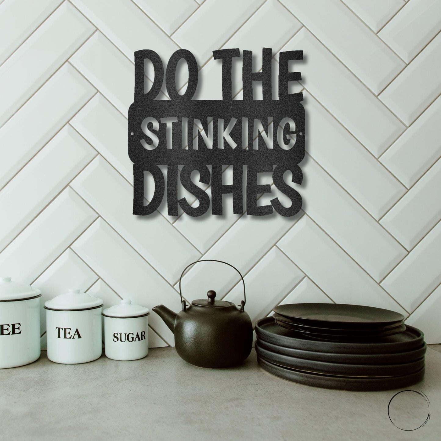 Do the Dishes Quote Indoor Outdoor Steel Wall Sign - Mallard Moon Gift Shop