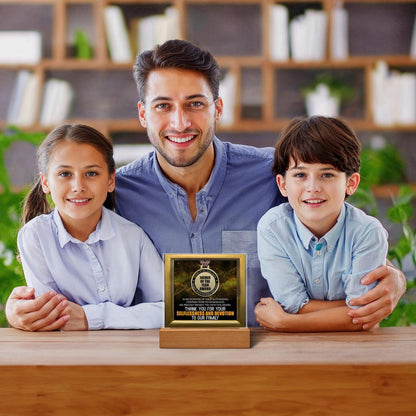 Father of the Year Award Gift for Dad Acrylic Plaque - Mallard Moon Gift Shop