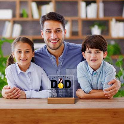 Dad - You Are the World Acrylic Plaque - Mallard Moon Gift Shop