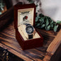 Dad Gift - This Little Lion Will Always Look Up to You Men's Openwork Watch with Gift Box - Mallard Moon Gift Shop
