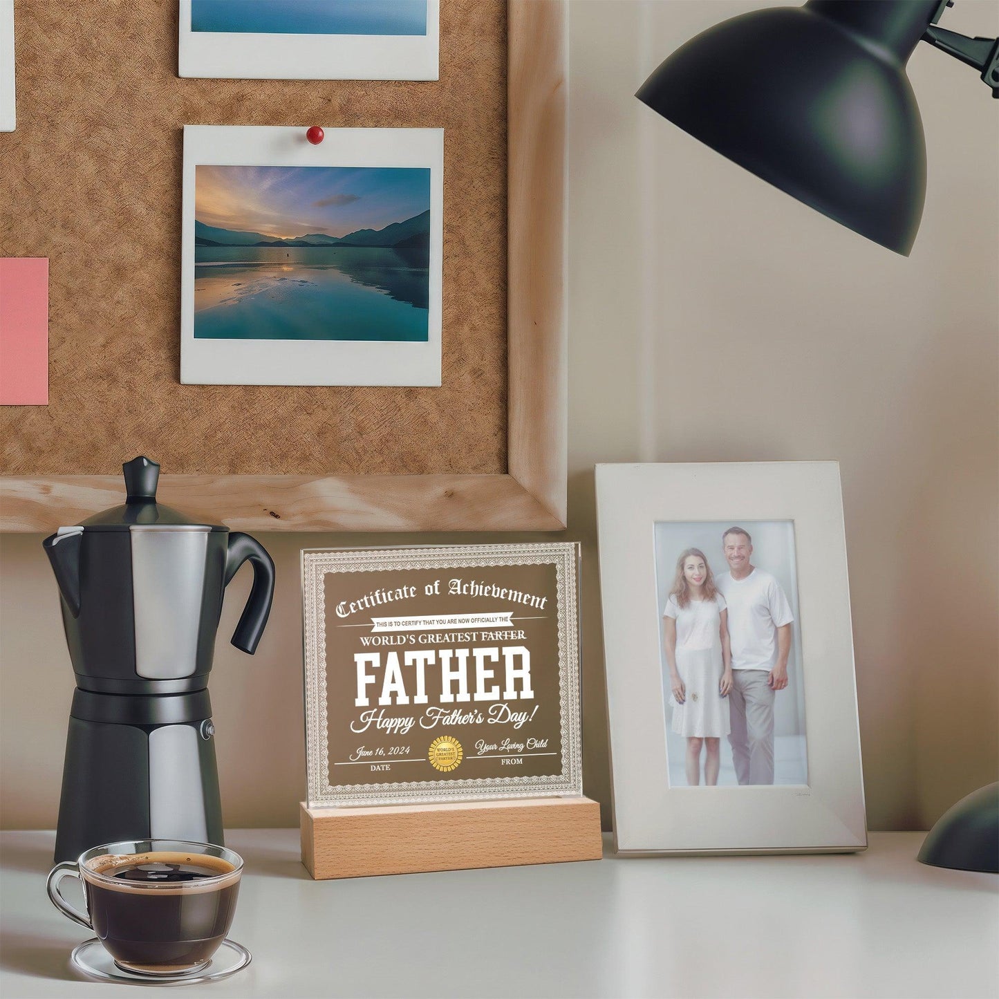 Dad Gift - World's Greatest Farter Funny Personalized Acrylic Plaque - Mallard Moon Gift Shop