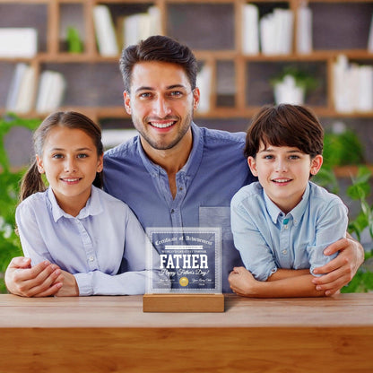 Dad Gift - World's Greatest Farter Funny Personalized Acrylic Plaque - Mallard Moon Gift Shop